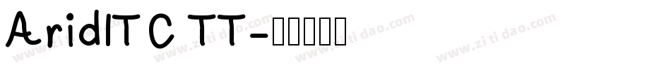 AridITC TT字体转换
